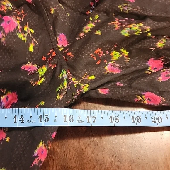 Pam & Gela Neon Ditsy Dress sz Small - Picture 11 of 15